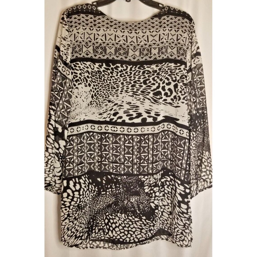 Travel Smith Women's Tunic Top XL Beaded & Embroidered Embellishments Boutique - Picture 5 of 5